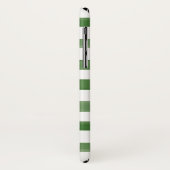 Monogram groene en witte gestreept Waterverf Case-Mate iPhone Case (Achterkant/links)