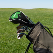Monogram Groene Ierse Klaver Golfheadcover (Insitu)