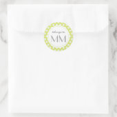 Monogram Groene Stippen - DIY Labels (Tas)