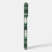 Monogram groene strepen Case-Mate iPhone case (Achterkant / Rechts)