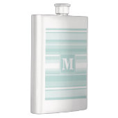 Monogram groene strepen heupfles (Rechts)