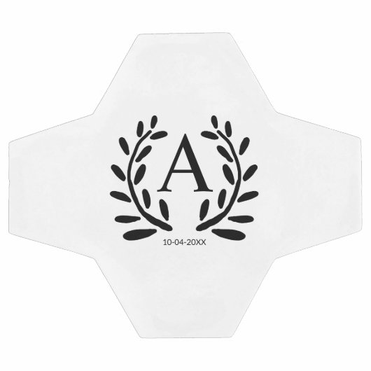 MONOGRAM GROOMSMAN AJOUTER ANNÉE DATE NOM DONS (Plat)