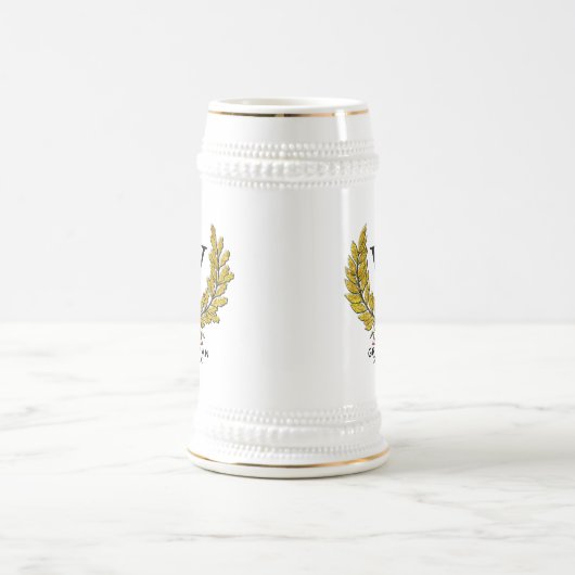 Monogram Groomsman-Best Man Bierpul (Center)