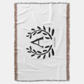 MONOGRAM GROOMSMAN JAAR DATUM NAAM CADO'S DEKEN (Voorkant Verticaal)