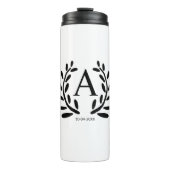 MONOGRAM GROOMSMAN JAAR DATUM NAAM CADOS THERMOSBEKER (Voorkant)