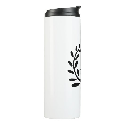 MONOGRAM GROOMSMAN JAAR DATUM NAAM CADOS THERMOSBEKER (Gedraaid links)