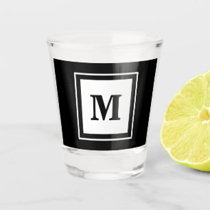 Monogram Groomsman of Beste Man Voorstel Shot Glas