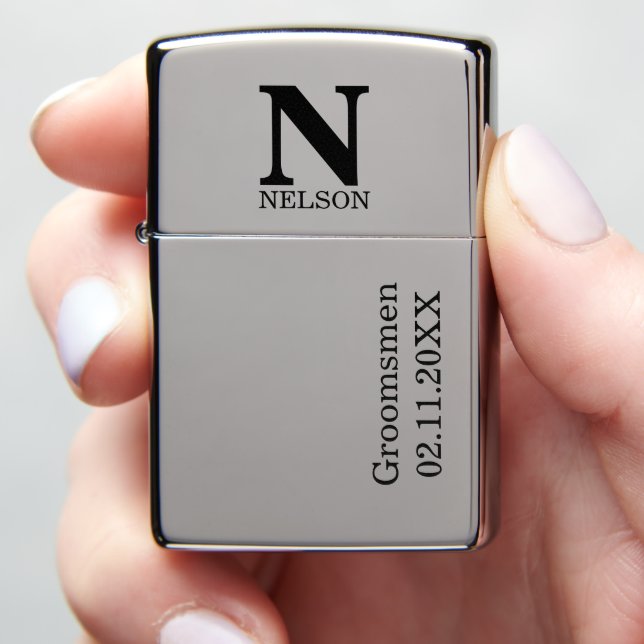 Monogram Groomsmen Personalized Wedding (In Hand)