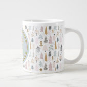 Monogram, Groot 20oz. Rustieke Winterbomen Extra Grote Beker (Rechts)