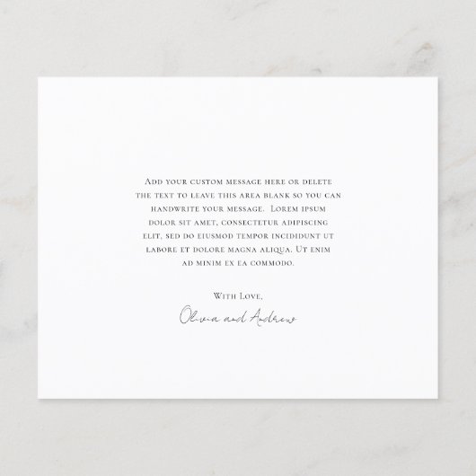 Monogram grote budget bruiloft Hartelijk dank (Achterkant)