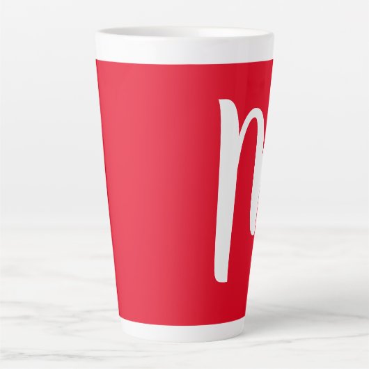 MONOGRAM GROTE LATTE MOK VOOR KERSTMIS (Voorkant)