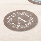 Monogram grote persoonlijke Onderzetters (Gebogen)