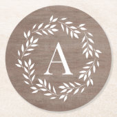 Monogram grote persoonlijke Onderzetters (Voorkant)