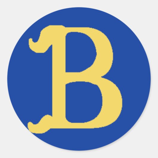 Monogram Grote Stickers met de letter B (Voorkant)