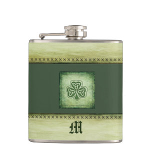 monogram grundge Irish shamrock Heupfles