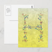 MONOGRAM H BRIEFKAART (Voorkant / Achterkant)