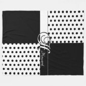 Monogram H Fleece Deken (Voorkant (Horizontaal))