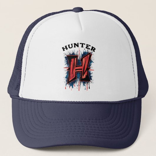  Monogram "H" - Graffiti Spuitverf Trucker Pet (Voorkant)