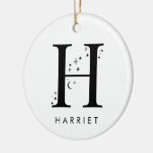 Monogram H Hemelse Naam Keramisch Ornament (Links)