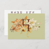 Monogram H Kaart (Voorkant / Achterkant)