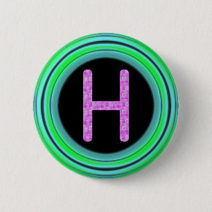 Monogram "H" Ronde Button 5,7 Cm
