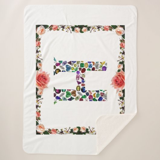 Monogram H Sherpa Deken (Voorkant)