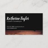 Monogram Hair and Makeup Flowers Visitekaartje (Achterkant)