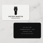 Monogram Hair Clippers Visitekaartje (Voorkant / Achterkant)