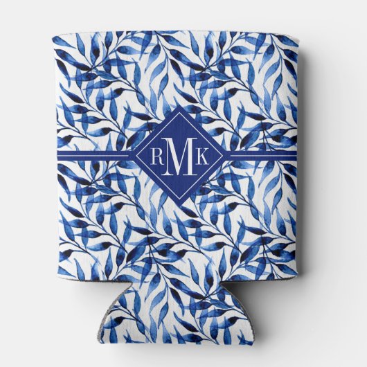 Monogram | Hand-gebilderd inktpatroon voor Waterve Blikjeskoeler (Achterkant)