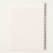 Monogram Handgeschreven Script Handtekening Blush  Planner (Achterkant)