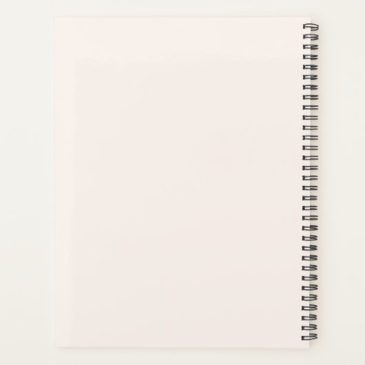 Monogram Handgeschreven Script Handtekening Blush  Planner (Achterkant)