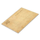 Monogram Handgeschreven Tekst Elegante  Sjabloon Notitieblok (Schuin)