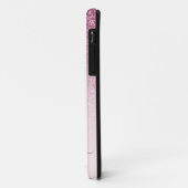 Monogram handtekening script blush pink template Case-Mate iPhone case (Achterkant/links)