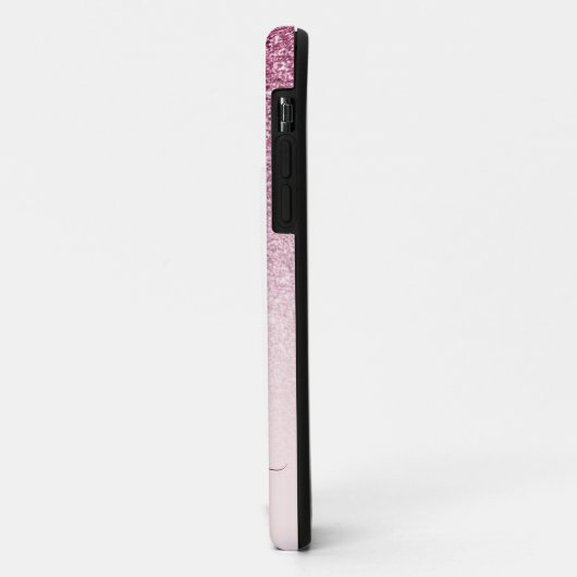 Monogram handtekening script blush pink template Case-Mate iPhone case (Achterkant/links)