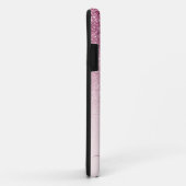 Monogram handtekening script blush pink template Case-Mate iPhone case (Achterkant/rechts)