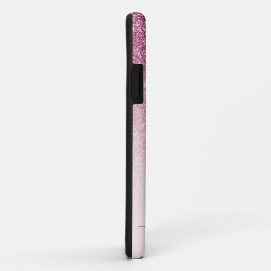 Monogram handtekening script blush pink template Case-Mate iPhone case (Achterkant/rechts)