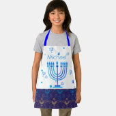 Monogram Hanukkah Festival Menorah Lights Schort (Insitu)