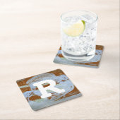 Monogram | Harbour Sunset Vierkante Kartonnen Onderzetter (Insitu)