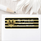 Monogram hart en strips etiket (Insitu)