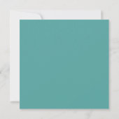 Monogram hart op strand sparen de Datum Save The Date (Achterkant)