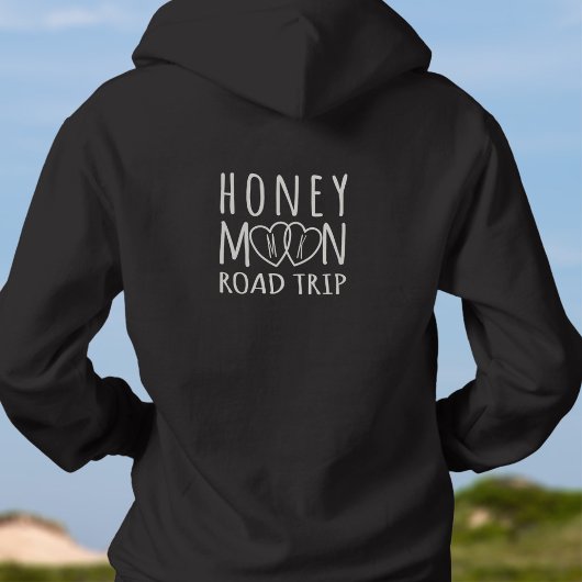 Monogram harten Honeymoon Road Trip Hoodie