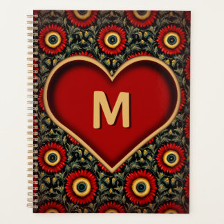 Monogram Hartplanner met Aangepast Initiaal Planner