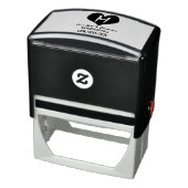 Monogram Heart Zelfinktende Stempel (Product)