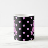 Monogram Hearts Black Paars Koffiemok (Center)