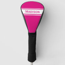 Monogram heet roze witte strepen Moderne naam