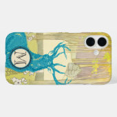 Monogram  Herten Art Nouveau Bos Case-Mate iPhone Case (Achterkant (horizontaal))