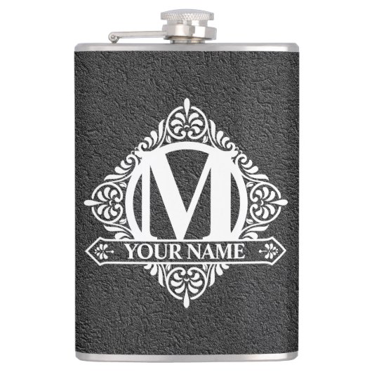 monogram heupfles (Voorkant)