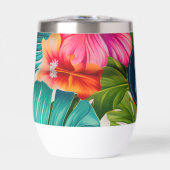 Monogram hibiscus van tropische bloem (Voorkant)