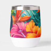 Monogram hibiscus van tropische bloem (Achterkant)