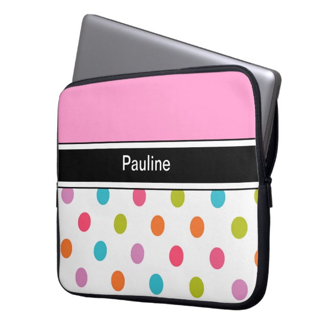 Monogram Hoesje laptop Sleeve (Voorkant Links)